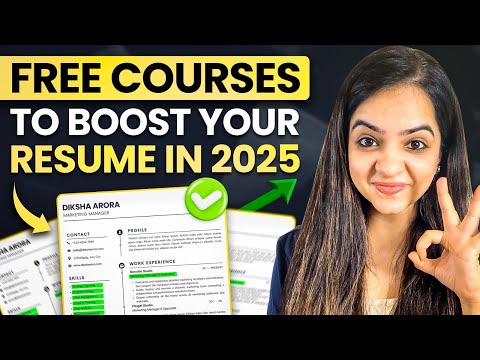 FREE Courses to Boost Your Resume in 2025 (Get Noticed by Recruiters) ✅