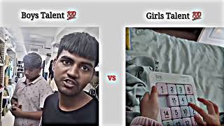 Boys talent VS Girls talent 😂😂 #funny #moments #trending #video #viralvideo