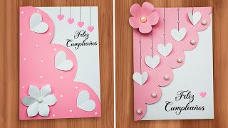 Hermosas tarjetas de cumpleaños 🌹 Beautiful Handmade Birthday card🥰