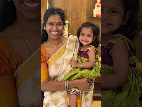 Daughters are blessings 😍❤️ #madhuvignudiaries #mvfam #madhuvignu #kuttyma #ridhi #momdaughter