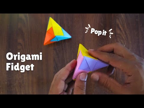 DIY Origami POP IT! EASY Paper Fidget Toy Tutorial! Antistress Origami Tutorial