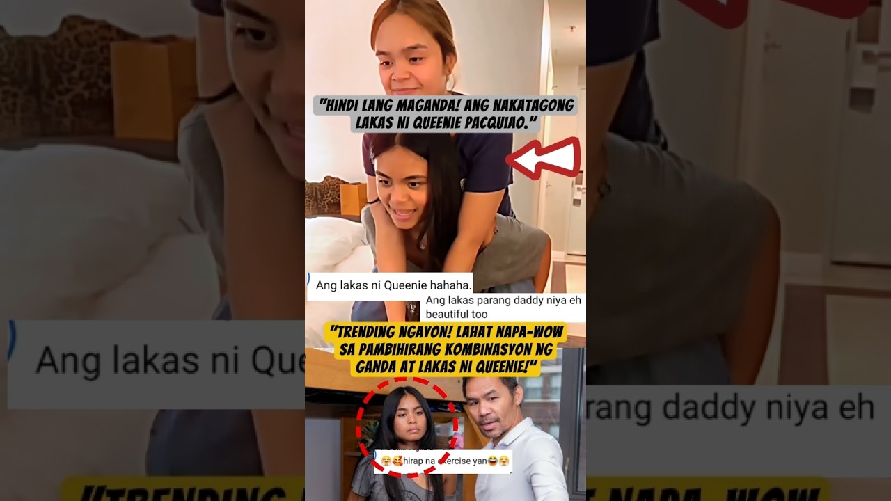 Queenie Pacquiao mana sa tatay,,, malakas at maganda! #queenie #princess #mannypacquiao | ctto