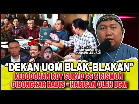 MAMPUS..!! DEKAN UGM BELAK-BELAKAN BONGKAR KEBODOHAN ROY SURYO, RISMON DAN TIFA, SIAP MASUK PENJ4RA