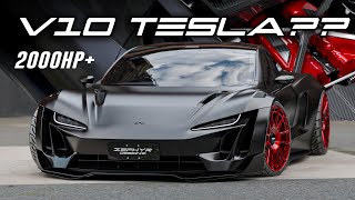 Tesla Roadster V10 Swapped Widebody by Zephyr Designz