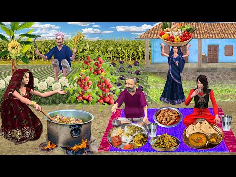 Khet Me Sasural Village Style Cooking Farm Street Food Hindi Kahani Hindi Moral Stories Comedy Video