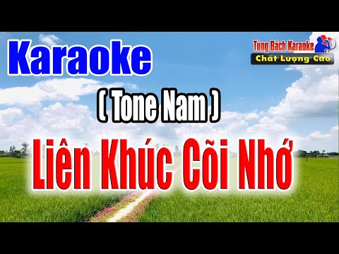 LK Cõi Nhớ | Karaoke Beat Chuẩn Tông Nam – Nhạc Sống Tùng Bách