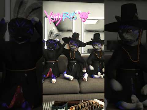 When the kitty boys take off their gats