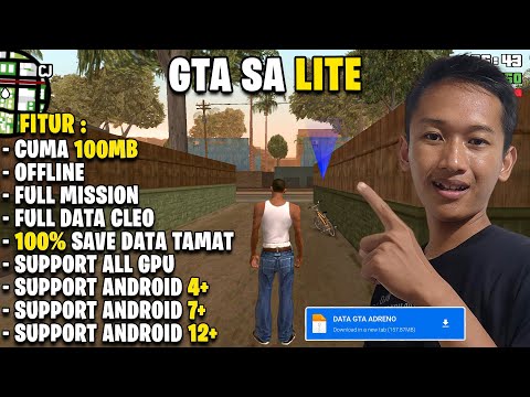 Cuma 100MB! Game GTA SA Lite Original All GPU Support Sampe Android 14