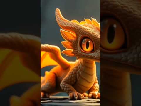 Dragon vs cat #animation #cartoon #shorts #cute #dragon #cat #funny