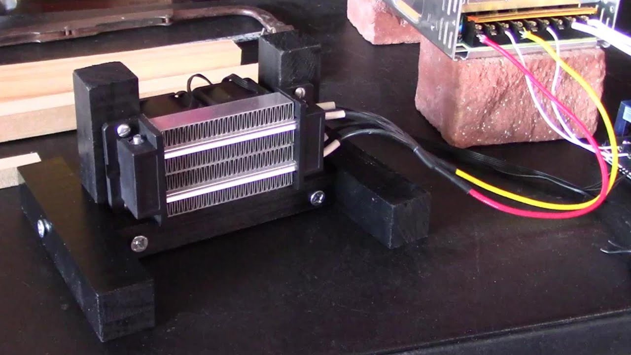 High Power DIY Ceramic Air Heater! Output Air 200F/93C! (w/adj-speed fans) 18/20a AC/DC solar/bat op