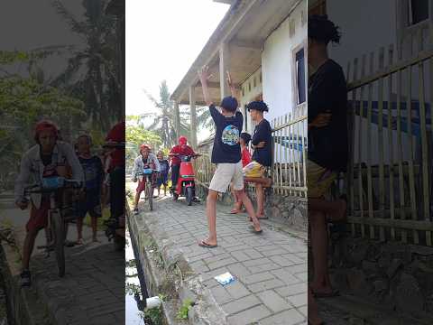 si bocil bantu abang ya balap sepeda drag