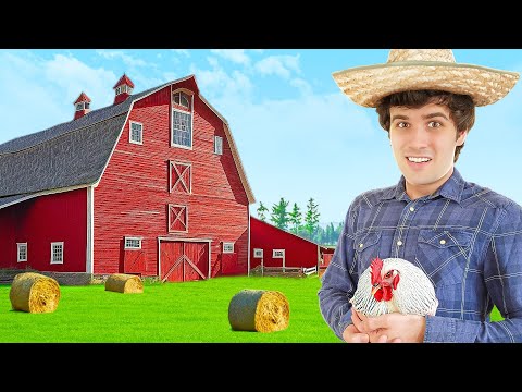 PAREI COM YOUTUBE E FUI MORAR NA FAZENDA - Farmer Life Simulator