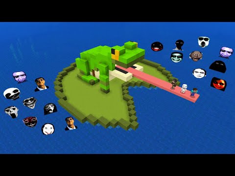 SURVIVAL FROG HOUSE WITH 100 NEXTBOTS in Minecraft - Gameplay - Coffin Meme