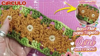 BASE FLOR FÁCIL PARA TAPETE OVAL De Forma Rápida e Econômica
