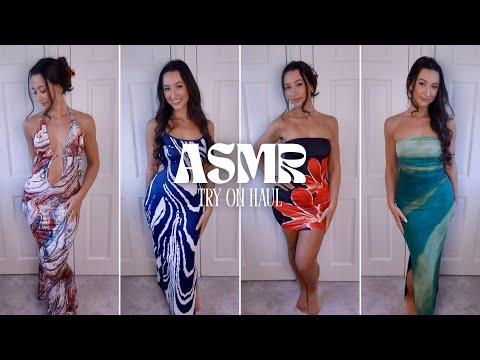 ASMR Summer Try On HAUL 💕 Fabric Sounds & Whispering
