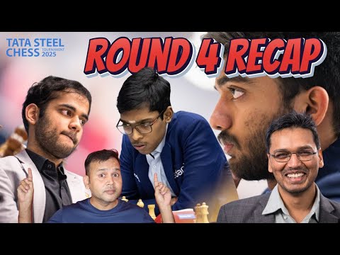 क्या हो गया Arjun को ? चमक रहे है Pragga !! Hari भी जीते , Gukesh का क्या हुआ ! Tata Steel R4 Recap