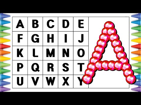 [알파벳 놀이] 유아와 어린이를 위한 ABCD 대문자 A부터 Z까지 쓰기 | Kids Alphabet A to Z | abc song | a for apple | abcd song