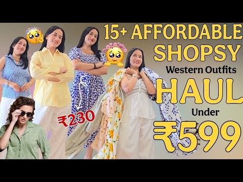 *15+ AFFORDABLE PRODUCTS* Best Amazing Shopsy Haul Under ₹599🔥 *Dresses, Skirts, Shirts, Tops* #haul