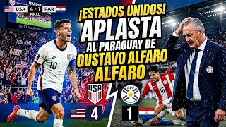 Estados Unidos aplasta al Paraguay de Gustavo Alfaro.