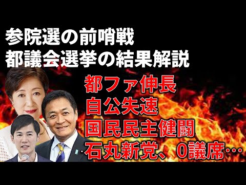 【ゆっくり解説】都議選の結果や出口調査の結果を解説＆参院選はどうなる？