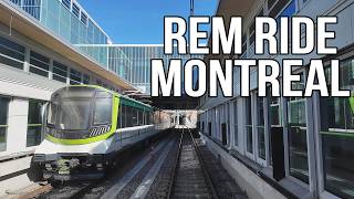 REM Trip to Downtown Montreal | Full Tunnel Ride Experience