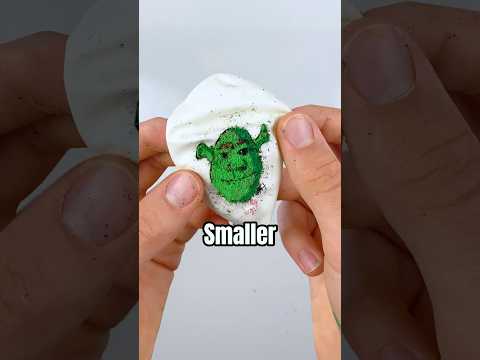 The Worlds Smallest Drawing Of Shrek On A Balloon! (#shrek )