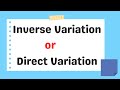 Types of Variation in Equations
