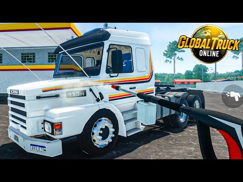 GLOBAL TRUCK ONLINE - JOGUEI A NOVA VERSÃO COM SISTEMA DE LAVAR O CAMINHÃO!! 🔥 *incrivel*