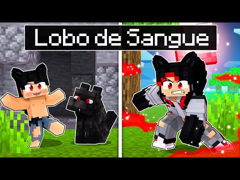 CRESCENDO como um LOBO DE SANGUE no Minecraft
