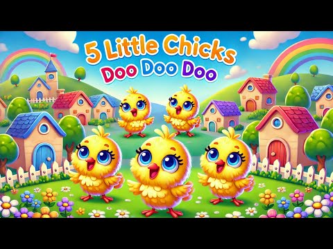 5 little Chicks Doo Doo Doo 🐥🐣 Nursery Rhymes for kids