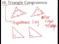 Proving Right Triangle Congruence with HL Theorem