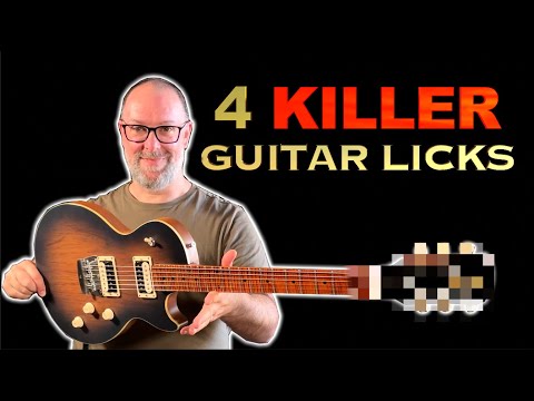 4 Killer Guitar Licks (Easy lesson)