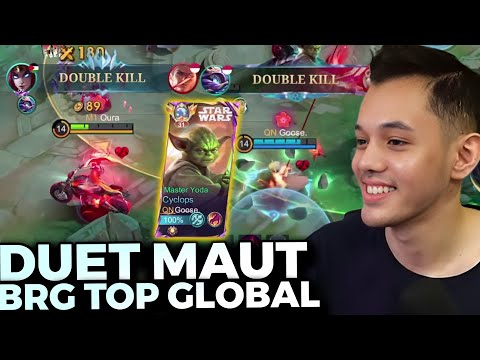 DUET GILAAA!! Bersama Top Global Cyclop Melawan Segalanya!! - Mobile Legends