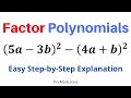 Factoring Polynomials with Difference of Squares