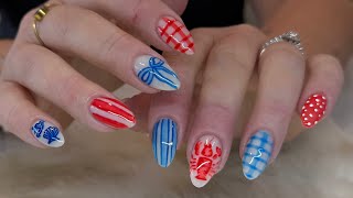 How to: Nail shape change | Nautical Nail Art Tutorial