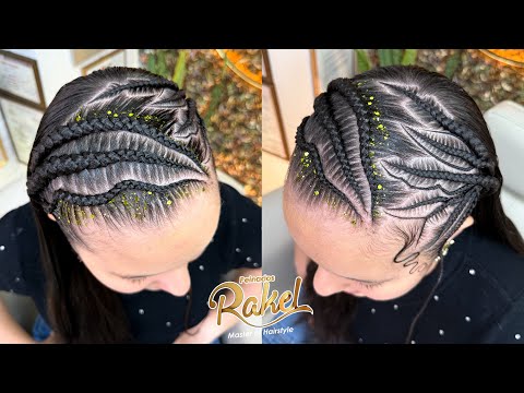 Diseño De Follaje con Trenzas/ Hojas/ Peinados Rakel