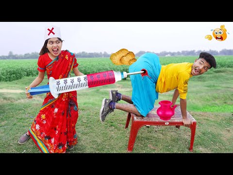 Funniest Fun Comedy Video 2025 Amazing Injection Wala Latest Trending Comedy Video 2025Doctor Ep-163