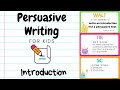 Persuasive Writing Essentials