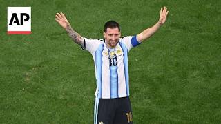 YouTube video thumbnail: Argentina Fans Celebrate as Messi Becomes top Scorer in World Cup History