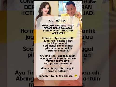 Hanya Ayu Ting-ting yang berani menolak menjadi asprin Hotman Paris #foryou #keluargaartis #keluarga