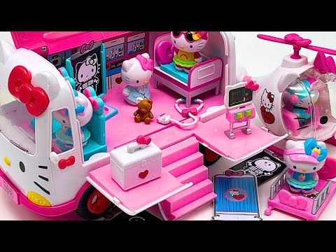 9 minutes Satisfying with Unboxing Hello Kitty Ambulance Rescue Team ASMR