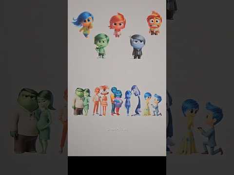 Inside Out 2 Emotions Parents and children Connect Puzzle!! #shorts #art #viral