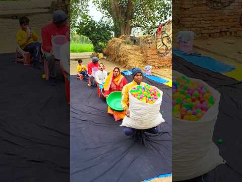 2,00,000 Multi Colour Ping pong Ball Pouring Challenge #shorts