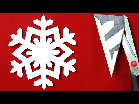 Make Paper Snowflakes in 3 minutes! DIY snowflake easy