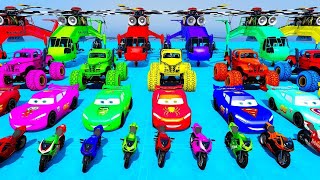 GTA V Spiderman Crazy Race Challenge with Super Cars 💥 GTA 5 Homem-Aranha Superheroes Car Stunt Race