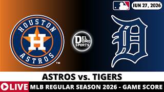 HOUSTON ASTROS VS DETROIT TIGERS ⚾️ MLB Game Score Radio Play-by-Play