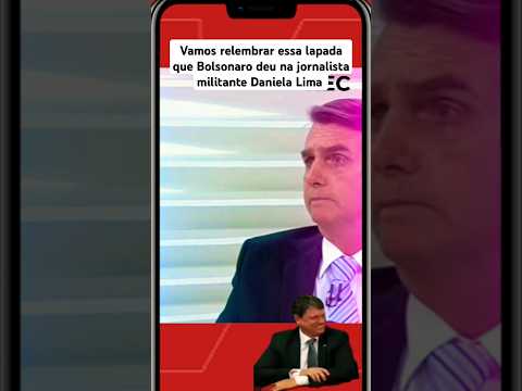 Vamos relembrar essa lapada que Bolsonaro deu na jornalista militante Daniela Lima #direita #noticia
