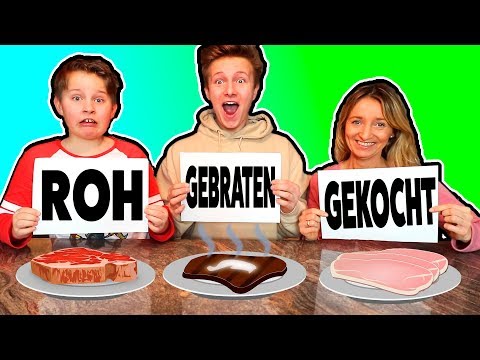 GEBRATEN - ROH - GEKOCHT Challenge 🤣 TipTapTube SH Gang @ash @echtso @marieland @TipTapTubeUncut