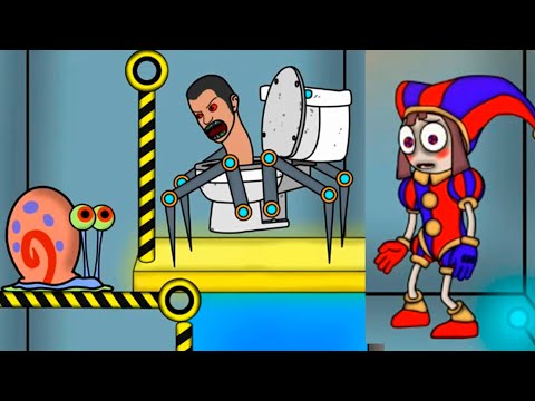 👁‍🗨Skibidi Toilet & Gary Want to Survive // The Amazing Digital Circus // Pomni