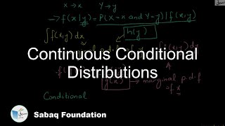Continuous Conditional Distributions